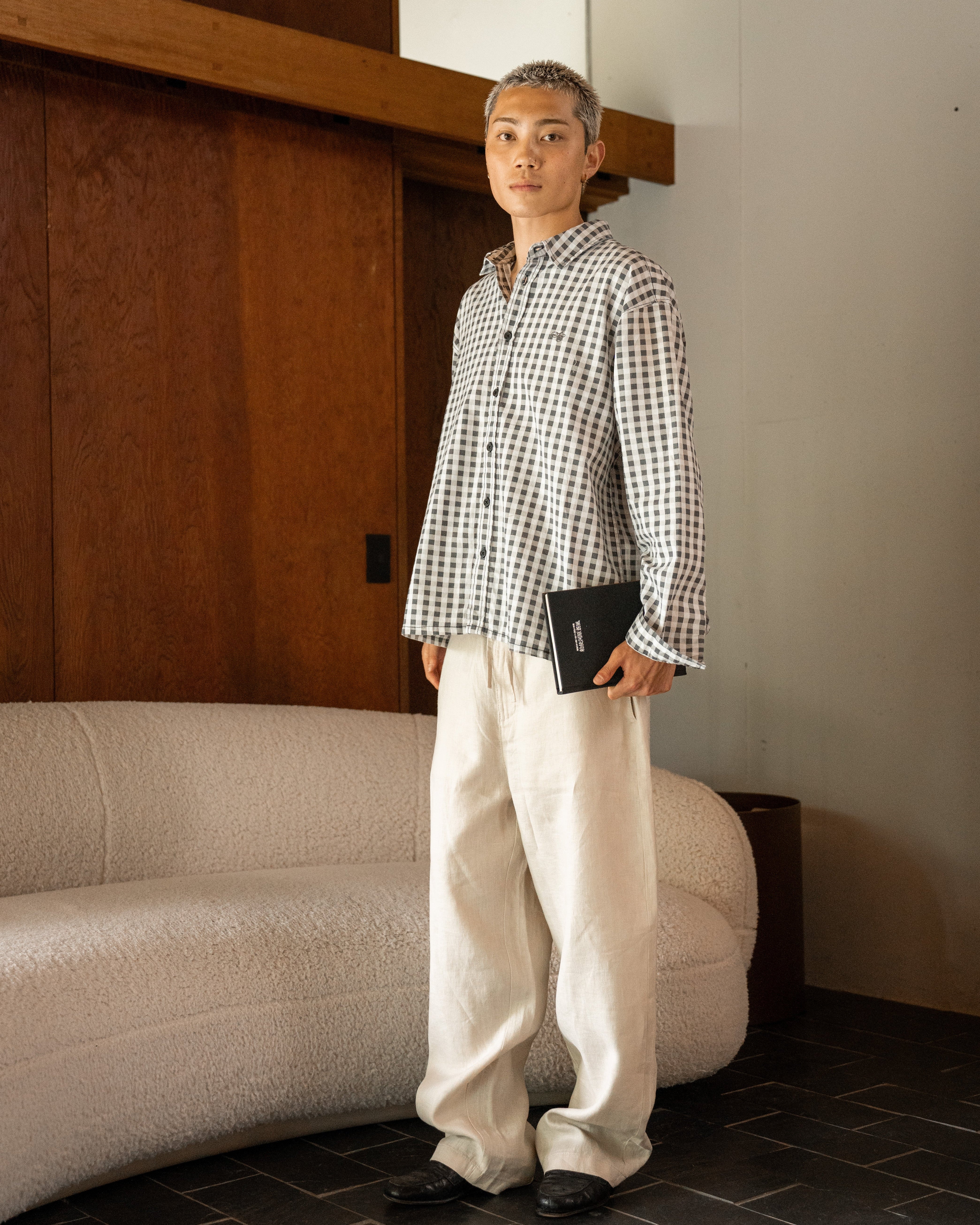 Checked Shirt Black